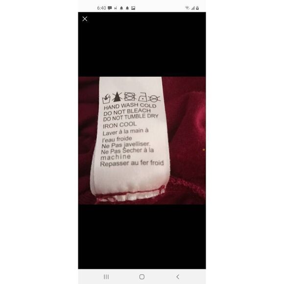 LOVE SADIE BURGUNDY V-NECK LONG SLEEVE DRESS SZ.L EUC. - Picture 13 of 13